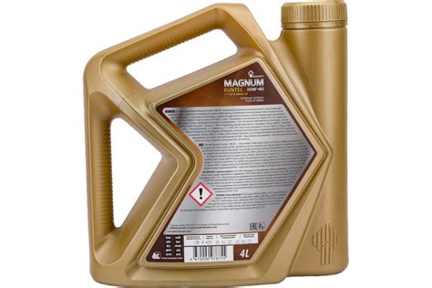 Моторное масло РОСНЕФТЬ Magnum Runtec 10W-40 SN-CF синт. кан. 4 л ...