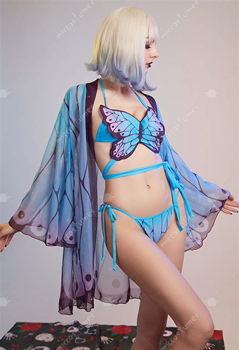 Women Two Piece Swimsuit Butterfly Bikini Set With Cover Up Top Quality Swimwear For Sale