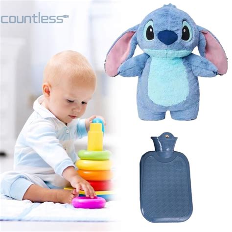 Stitch Home Hot Water Filling Bag Ml Plush Shoulder Hand Warm Soft Warm Belly Instant Hot