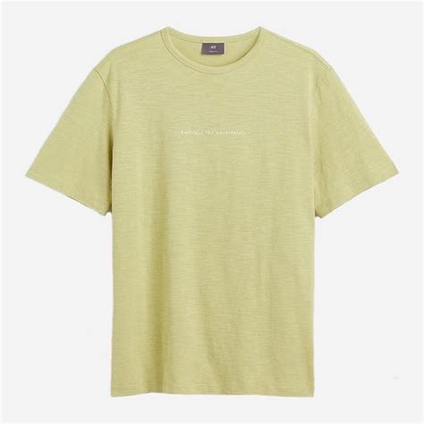 Футболка мужская H&M A2909-1069841 XXL Светло-зеленая (hm07715740874 ...
