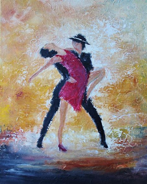 Salsa Dance Second In Series Painting By Julie Lourenco