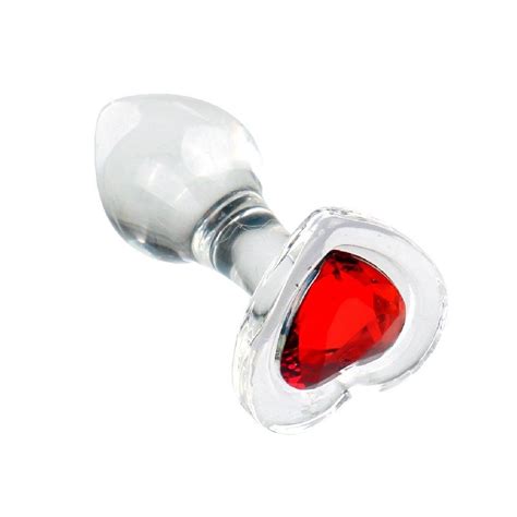 Clear Glass Love Anal Plug Q SMTASTE