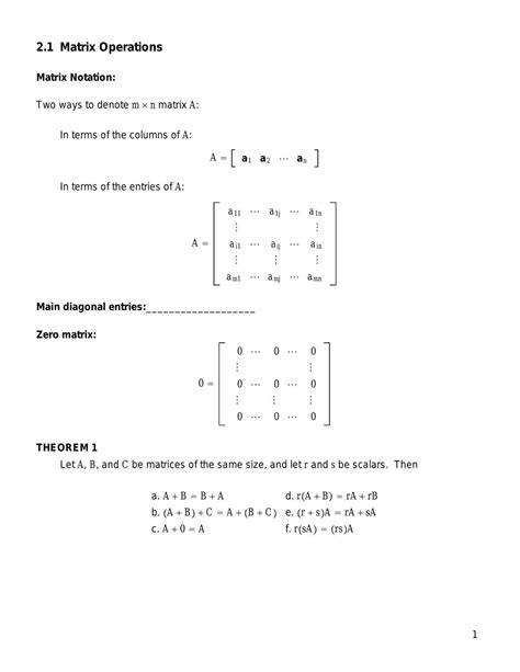 Matrix Operations Uccm1353 Basic Algebra Utar Thinkswap