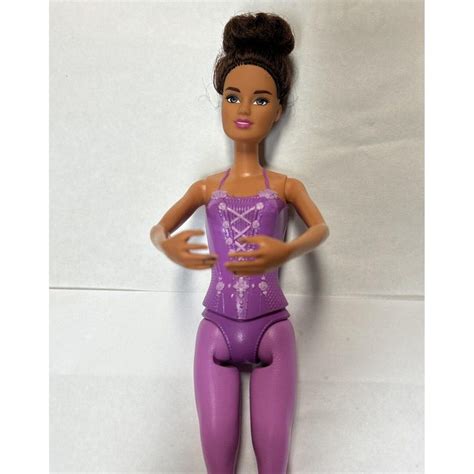 Vintage Mattel Ballerina Teresa Barbie Doll Purple Tutu 1990 Brunette Etsy