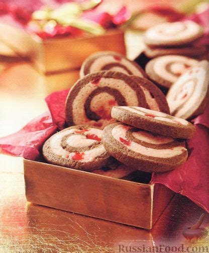 Рецепт: Печенье "Спиральки" с вишней на RussianFood.com