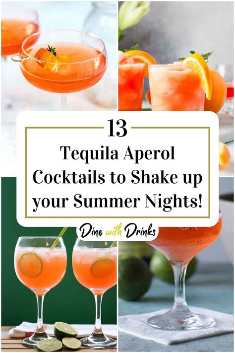 Refreshing Tequila Aperol Cocktails For Summer Nights