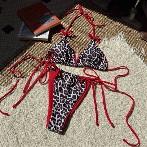 Uveng 2025 New Sexy Leopard Colorimeter Swimsuit Bikini