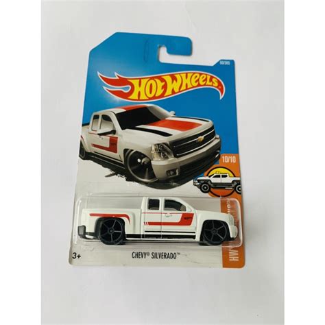 Jual HOT WHEELS HOTWHEELS CHEVY SILVERADO PICKUP PUTIH HW HOT TRUCKS DOUBLECABIN DOUBLE CABIN