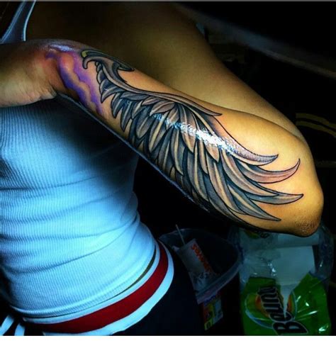 Black Angel Wings Tattoo