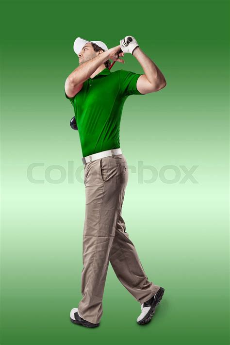 Golf Player Stock Image Colourbox