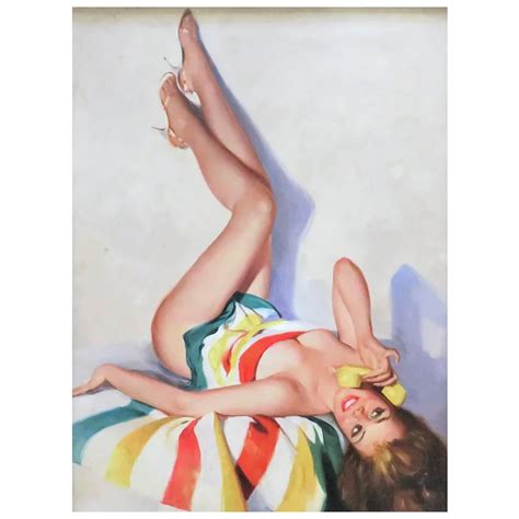 Vintage Reclining Nude Portrait Painting Woman Lady Oil On Board After Ruby Lane