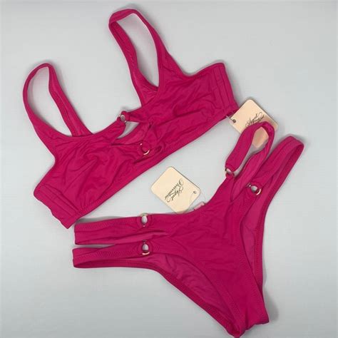 Agent Provocateur Swim Agent Provocateur Sammie Hot Pink Bikini Set
