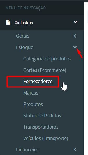 Como Fazer O Cadastro De Fornecedores A Ougue Integrado