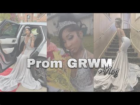 Prom GRWM Vlog makeup press ons hair Zoë Kaetlyn YouTube