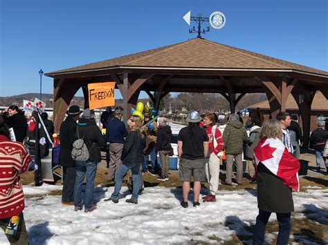 Dozens gather for anti-lockdown protest : My West Nipissing Now