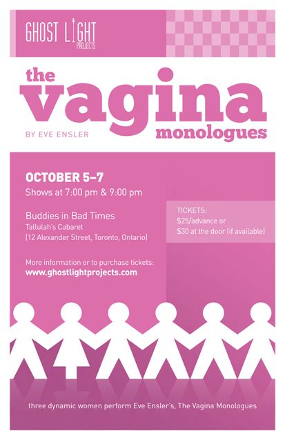 The Vagina Monologues The Toronto Theatre Database