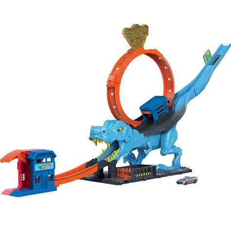 Hot Wheels City T Rex Chomp Down Playset Entertainment Earth