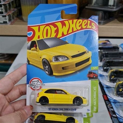 Jual Hot Wheels Honda Civic Type R Ek Yellow Kuning Shopee Indonesia