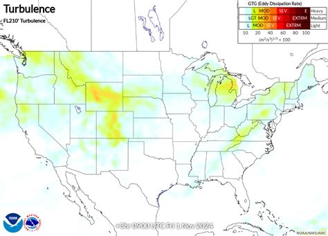 Maximum Turbulence Potential - Turbulence Forecast