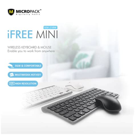 Micropack Mouse And Keyboard Km 218w Wireless White Selfani