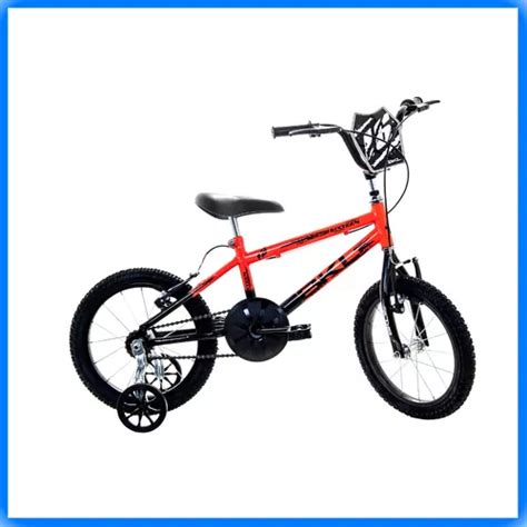 Bicicleta Infantil Colli Hot Aro 16 Quad Verm C Rodas Trei Parcelamento Sem Juros