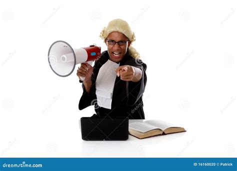 young american judge man accusing stock photo image