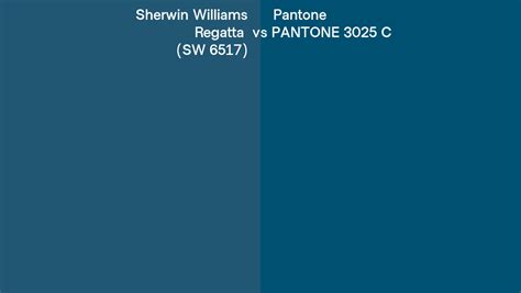 Pantone C Vs Sherwin Williams Regatta Sw Side By Side Comparison Hot