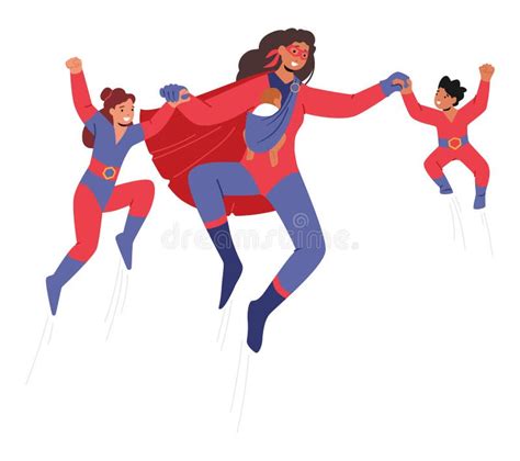 Mother Protecting Children Stock Illustrations 131 Mother Protecting