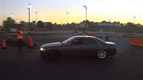 Nissan Skyline R33 GTST Build Drifting At Archerfield Drift Track