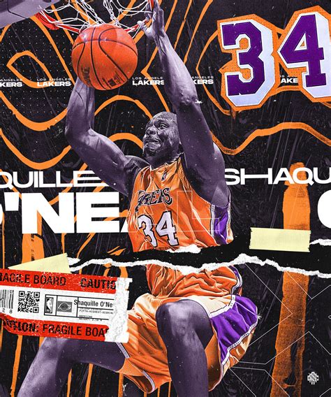 Shaquille Oneal Lakers On Behance Shaquille Oneal Lakers