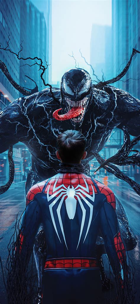 1125x2436 Spider Man Vs Venom Iphone Xs Iphone 10 Iphone X Backgrounds And ヴェノム X スパイダーマン Hd