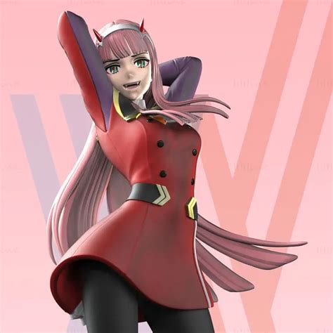 Darling In The Franxx Zero Two Lingerie And Uniform D Print Model STL Files