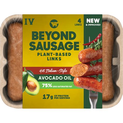 Food Bazaar Beyond Meat Beyond Sausage Plant Based Sausage Links Hot Italian Style Same Day