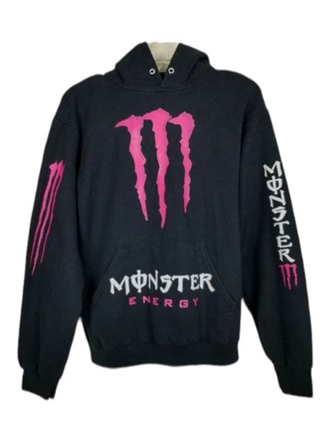 Pink Monster Energy Hoodie Monster Energy Sweatshirt