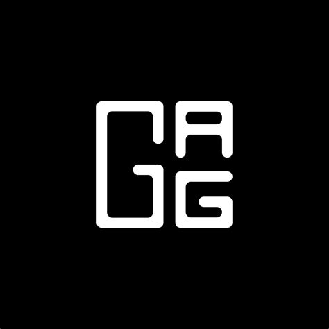 gag letter logo vector design gag simple  modern logo gag