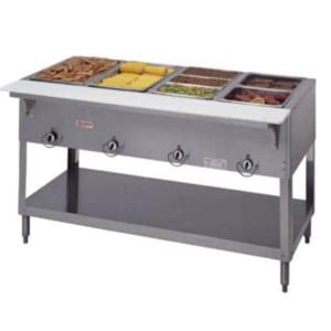 Adcraft ST 120 2 33 Hot Food Table W 2 Wells Cutting Board 120v