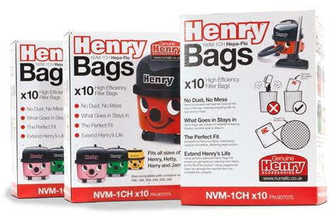 Henry Hoover Bags Hepaflo Nvm 1ch 907075 Numatic Hetty James Harry Ebay