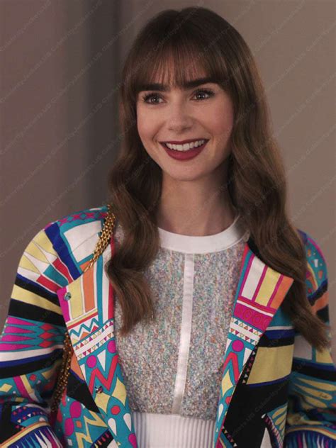 Lily Collins Emily In Paris Season Designed Blazer