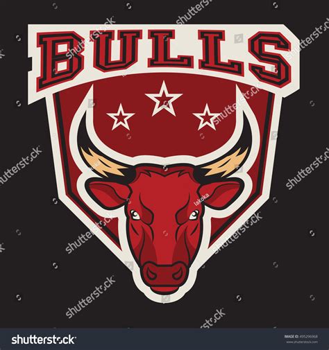 Bulls Logo Sport Team Stock Vector (Royalty Free) 495296968