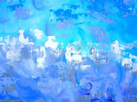 Arte Azul Y Púrpura Pintura Azul Pinturas Azules Azul Y Etsy España