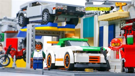 CUSTOM LEGO Auto Body Shop MOCFull Tour YouTube