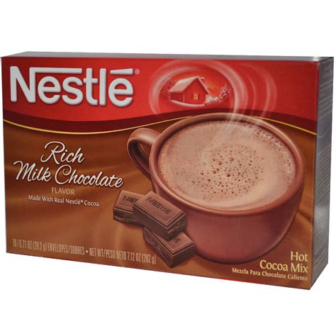 Nestle Hot Cocoa Mix Rich Milk Chocolate Flavor 10 Envelopes 0 71 Oz 20 2 G Each IHerb