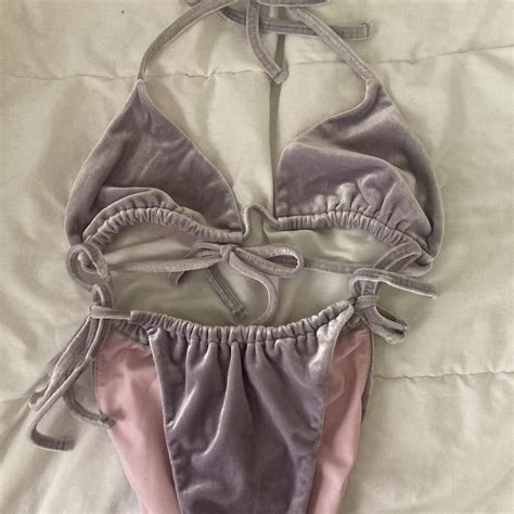 Velvet Bikini Bought Off Depop Never Worn Size Xs Depop