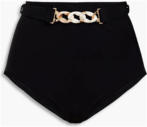 Zimmermann Chain Embellished High Rise Bikini Briefs Shopstyle Two Piece Swimsuits