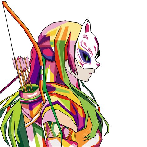 Gambar Kartun Seni Pop Seni Kartun Wpap Png Dan Vektor Dengan
