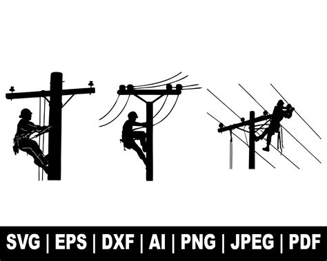 Lineman Electrician Svg Powerline Technician Svg Line Worker Etsy