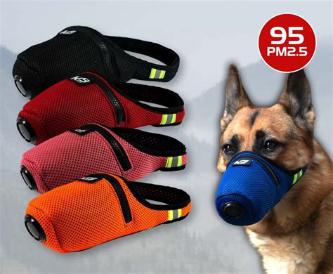 K9 Mask® For Dogs With Extreme Breathe N95 Air Filters Colors K9