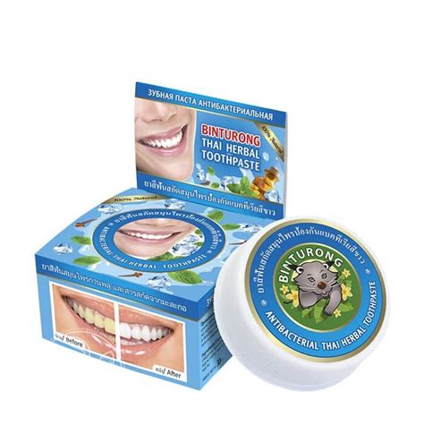 Зубная паста Binturong Antibacterial Thai Herbal Toothpaste – купить в ...
