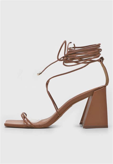 Sandália Santa Lolla Amarração Nude Compre Agora Dafiti Brasil