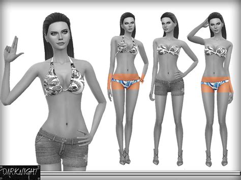 The Sims Resource Printed Bikini Bottom
